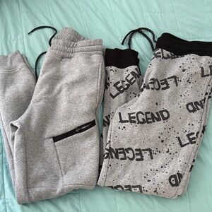 Legend Print Gray Kids Jogger Pants